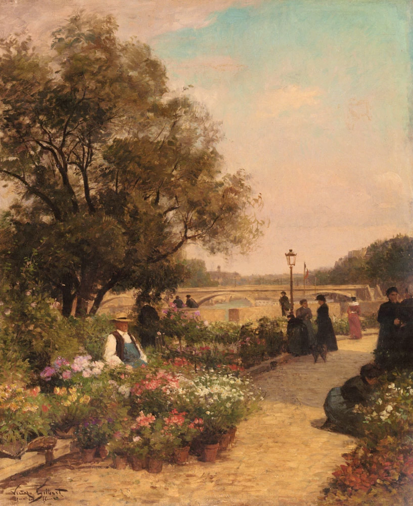 Alfred Émile Stevens - 189, Venditore di fiori